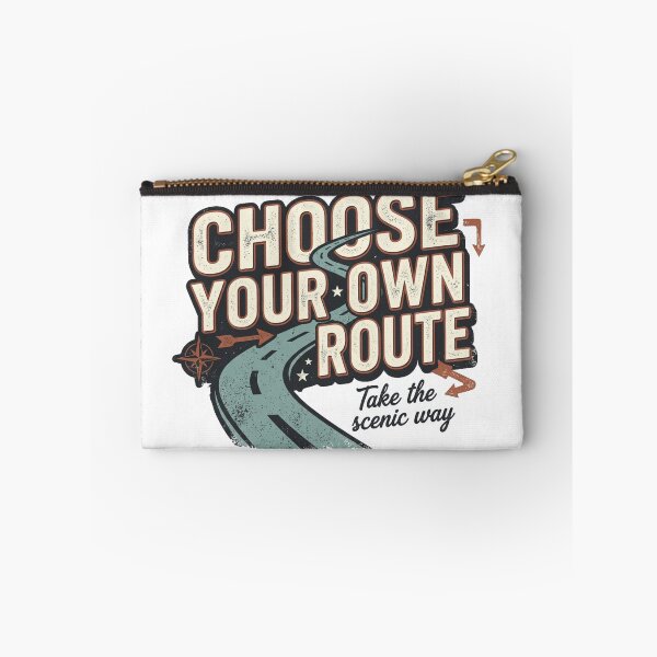 Item preview, Choose Your Own Route Take The Scenic Way Vintage Travel Design designed and sold by @SHINTOSARTSTORE.