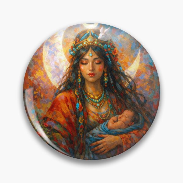 Item preview, Ancient Maya Ix Chel - goddess of the moon, fertility and childbirth designed and sold by GalleryKauffeld.