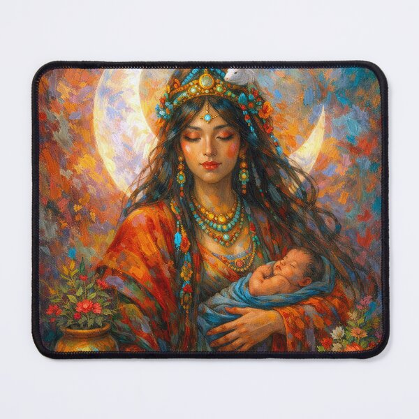Item preview, Ancient Maya Ix Chel - goddess of the moon, fertility and childbirth designed and sold by GalleryKauffeld.