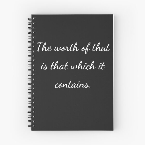 Item preview, “The worth of that is that which it contains,” - handwriting white designed and sold by ariksworld.