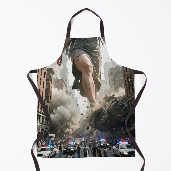 Item preview, Chaos and destruction in the metropolis caused by the titanic giantess designed and sold by VoidVeilStudio.