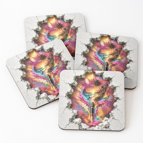 Item preview, Paradise Beyond the Wall – Tropical Beach Escape designed and sold by PetruArtDesigns.