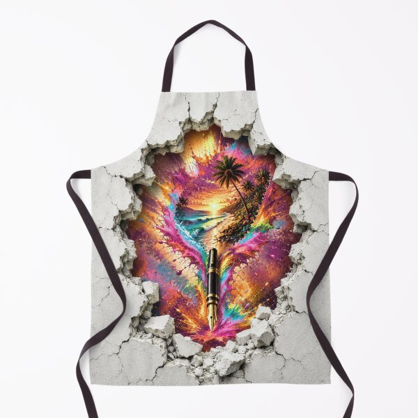 Item preview, Paradise Beyond the Wall – Tropical Beach Escape designed and sold by PetruArtDesigns.