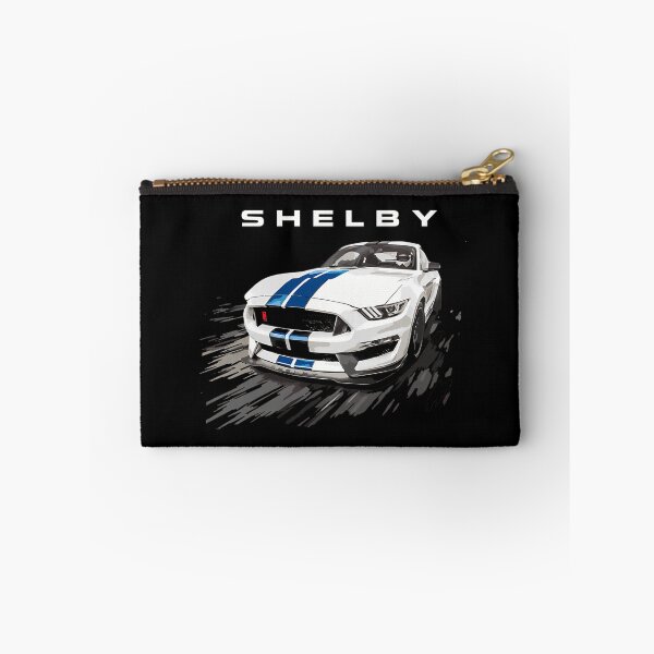 Item preview, White American Muscle Car With Blue Racing Stripes designed and sold by ToonFusionS.