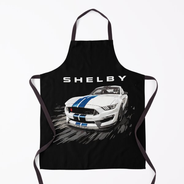 Item preview, White American Muscle Car With Blue Racing Stripes designed and sold by ToonFusionS.