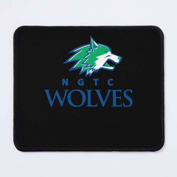Item preview, Green Wolf Head Mascot Blue designed and sold by Georgianart.