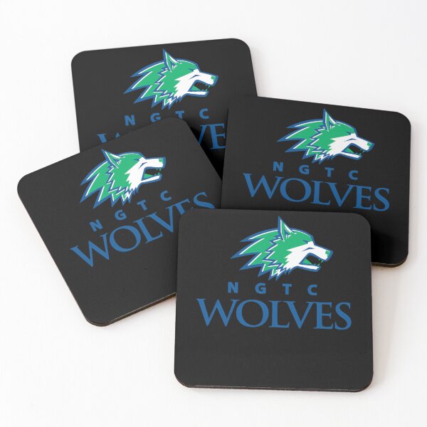 Item preview, Green Wolf Head Mascot Blue designed and sold by Georgianart.