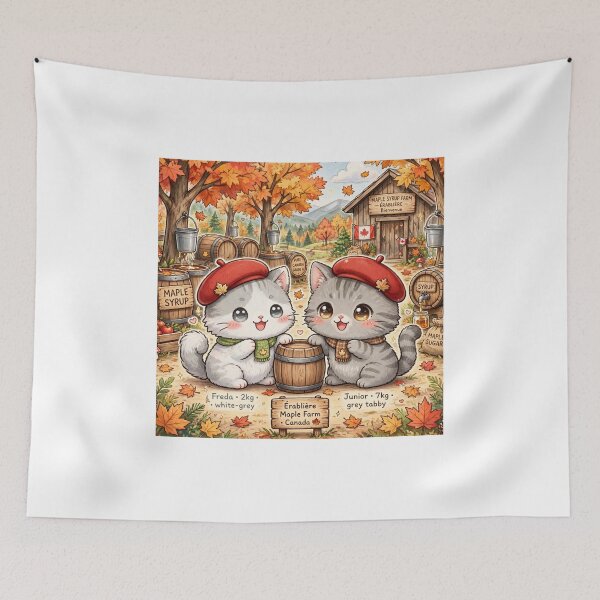 Item preview, Maple Syrup Farm Autumn - Freda and Junior in Érablière Canada designed and sold by MAISON SYLVIE.