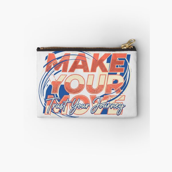 Item preview, Make Your Move Trust Your Journey Retro Bold Typography Design designed and sold by @SHINTOSARTSTORE.