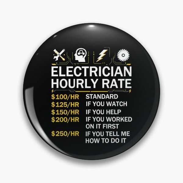 Item preview, Electrician Hourly Rate Funny Job Humor designed and sold by Neenagirl2220.