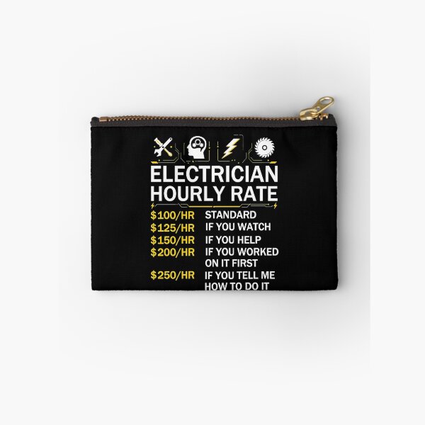 Item preview, Electrician Hourly Rate Funny Job Humor designed and sold by Neenagirl2220.