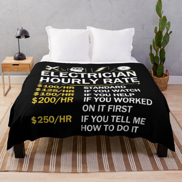Item preview, Electrician Hourly Rate Funny Job Humor designed and sold by Neenagirl2220.
