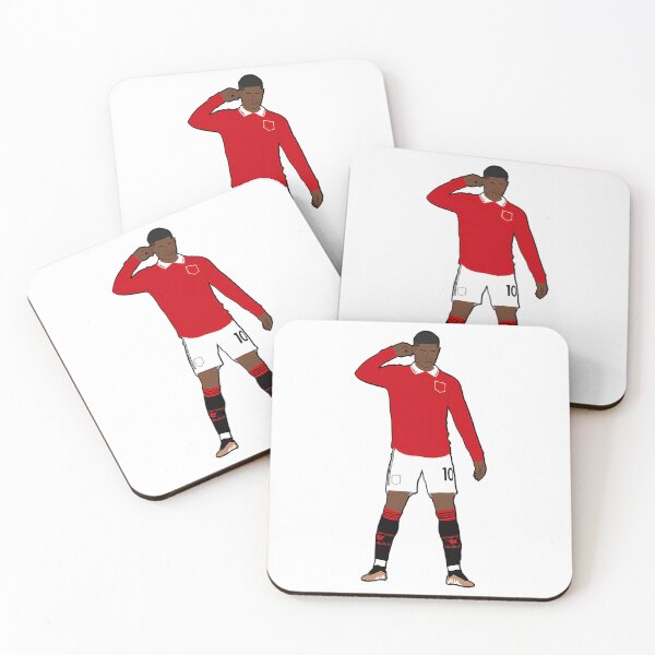 Item preview, Marcus Rashford Football Star Celebration Red Jersey designed and sold by ShanieWinthei.
