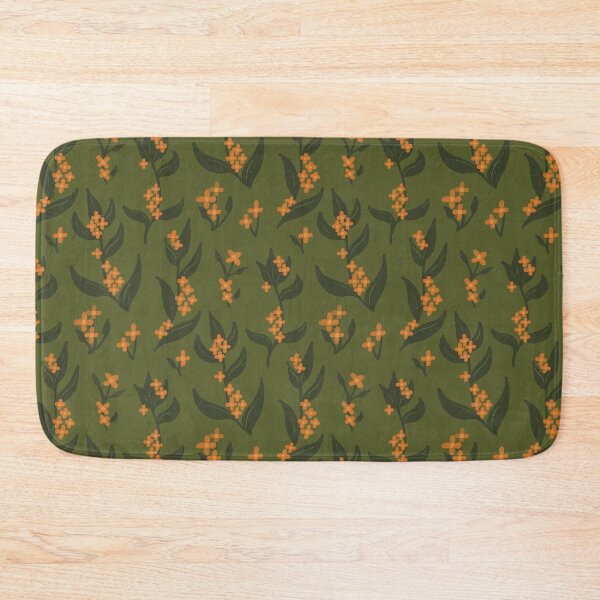 Item preview, Midnight Kinmokusei - Dark Japanese Osmanthus Floral Pattern designed and sold by VenusandMoon.
