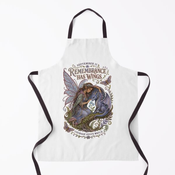 Item preview, September 11 Fantasy Guardian – Remembrance Has Wings Embroidery Art designed and sold by Jaani-T.