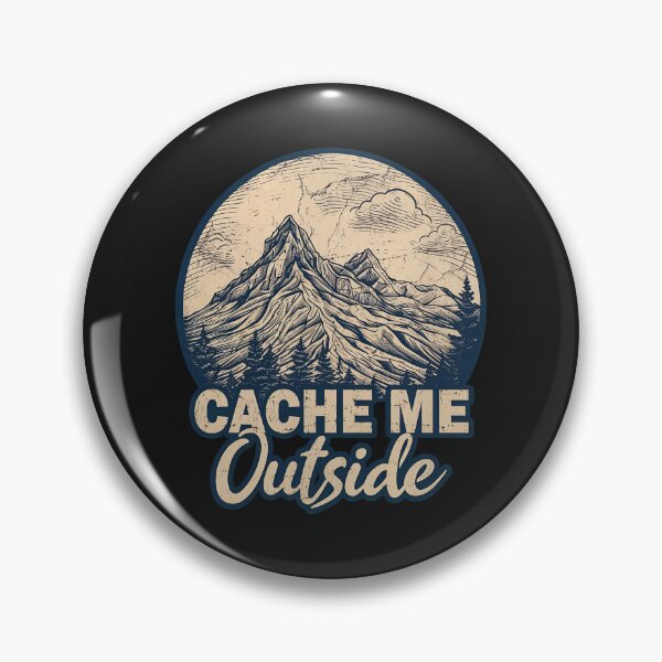 Item preview, Cache Me Outside Mountain Retro Vintage Design designed and sold by hurychshomonj.
