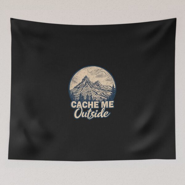Item preview, Cache Me Outside Mountain Retro Vintage Design designed and sold by hurychshomonj.