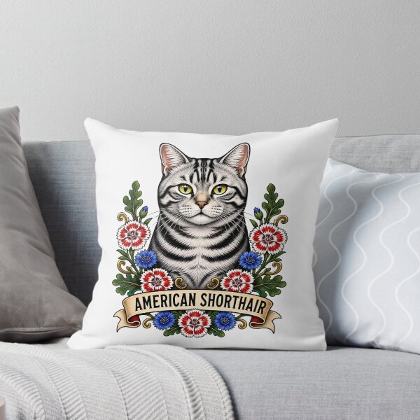 Item preview, American Shorthair Cat Vintage Tattoo Art designed and sold by Old's Cool Cat Studio.