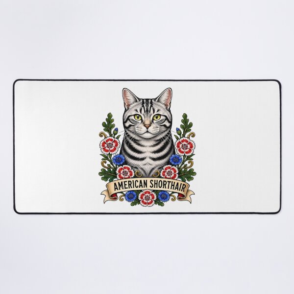 Item preview, American Shorthair Cat Vintage Tattoo Art designed and sold by Old's Cool Cat Studio.