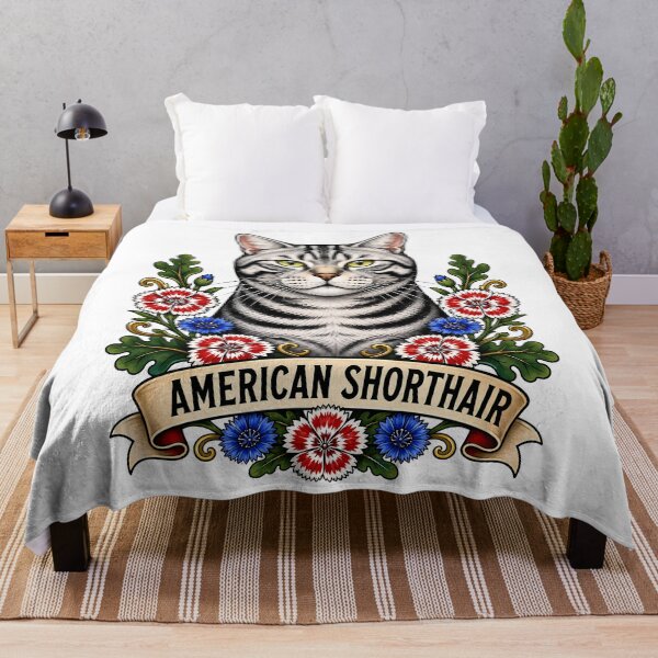 Item preview, American Shorthair Cat Vintage Tattoo Art designed and sold by Old's Cool Cat Studio.