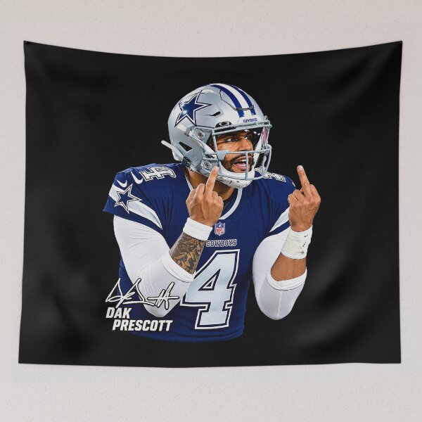 Item preview, Dak Prescott Middle Finger Vintage Signature designed and sold by GrinReaperGoods.
