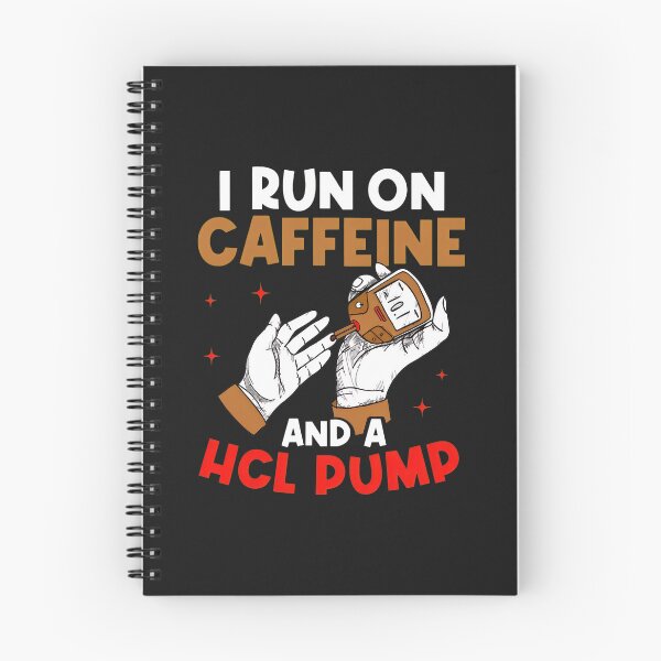 Item preview, Caffeine and HCL Pump Diabetes Humor designed and sold by Mailinh123.