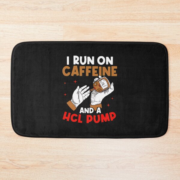Item preview, Caffeine and HCL Pump Diabetes Humor designed and sold by Mailinh123.