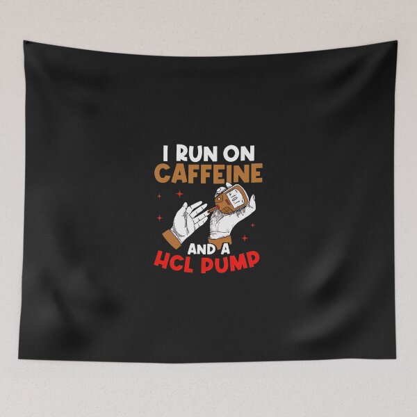 Item preview, Caffeine and HCL Pump Diabetes Humor designed and sold by Mailinh123.