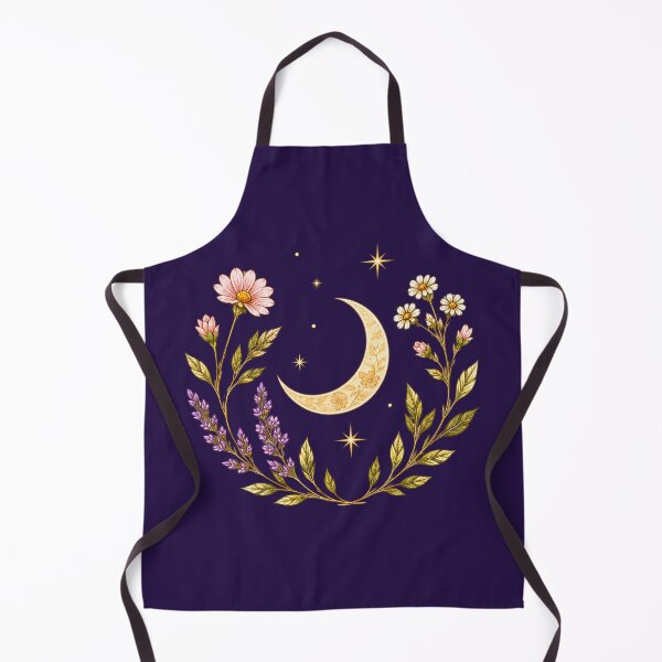 Item preview, Moon Phase Celestial Botanical Night Sky in Purple designed and sold by Build Strong Vibes.
