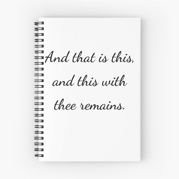 Item preview, “And that is this, and this with thee remains.” - handwriting black designed and sold by ariksworld.