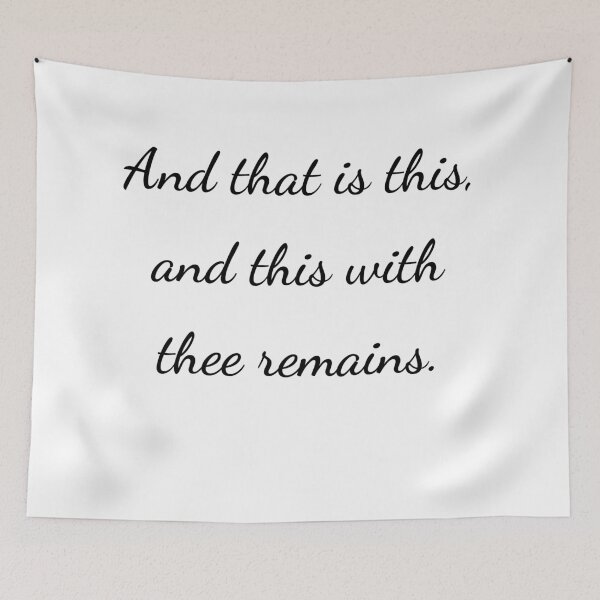 Item preview, “And that is this, and this with thee remains.” - handwriting black designed and sold by ariksworld.