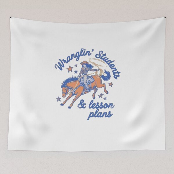 Item preview, Wranglin’ Students & Lesson Plans – Funny Western Teacher  designed and sold by roartusa.
