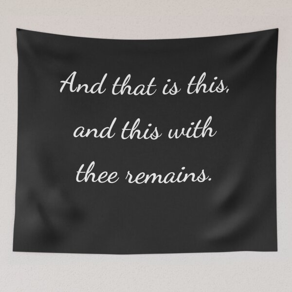 Item preview, “And that is this, and this with thee remains.” - handwriting white designed and sold by ariksworld.