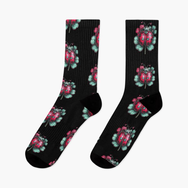Item preview, Colorful Ladybug on Flower Petals designed and sold by hrendika.