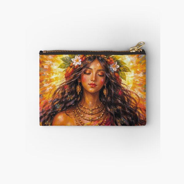 Item preview, Mayan goddess of chocolate - Ix Cacao painting. designed and sold by GalleryKauffeld.