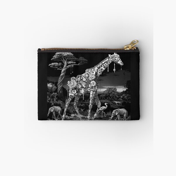 Item preview, Steampunk Giraffe in African Safari Mechanical Wildlife Art designed and sold by inkoutninja.
