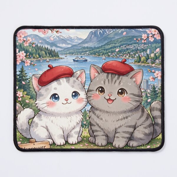 Item preview, Vancouver Spring - Freda and Junior Cherry Blossom View designed and sold by MAISON SYLVIE.