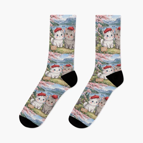Item preview, Vancouver Spring - Freda and Junior Cherry Blossom View designed and sold by MAISON SYLVIE.