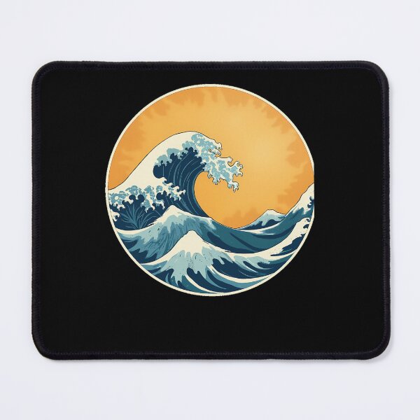 Item preview, Japanese Great Wave Sunset Circular designed and sold by TheGOATFx.