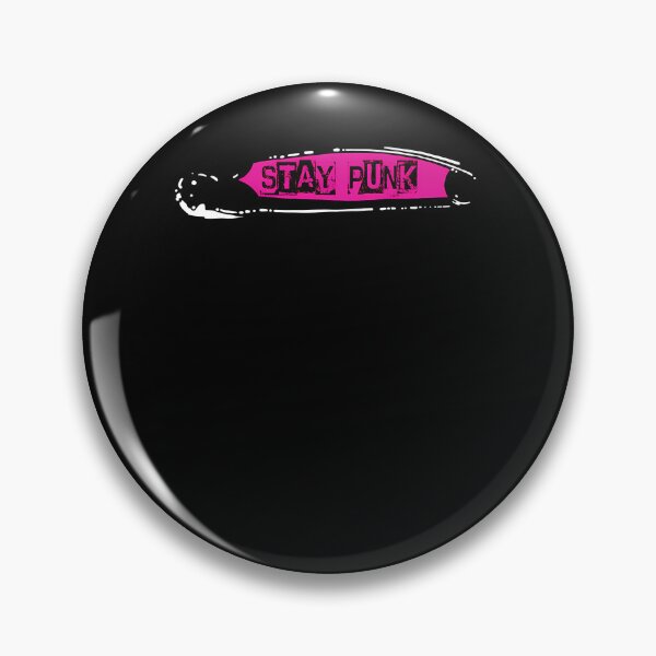 Item preview, Pink Safety Pin Punk Rock Slogan designed and sold by TheGOATFx.