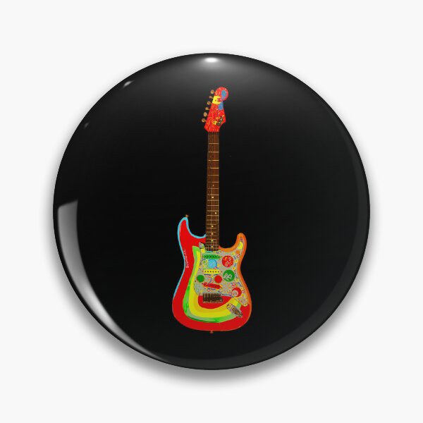 Item preview, Psychedelic Hand Painted Electric Guitar designed and sold by TheGOATFx.