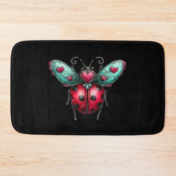 Item preview, Decorative Ladybug with Heart Patterns designed and sold by hrendika.