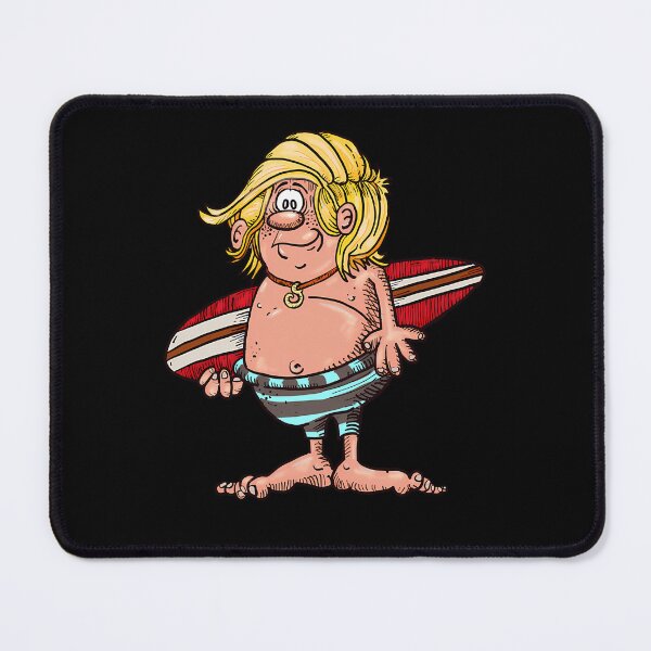 Item preview, Cartoon Blonde Surfer Dude Beach Character designed and sold by TheGOATFx.