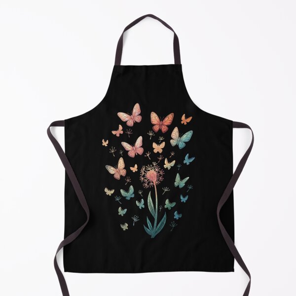 Item preview, Ethereal Dandelion Butterfly Metamorphosis Watercolor Line Art designed and sold by Shopeon Designs.