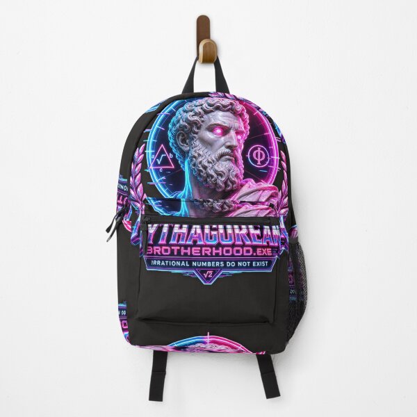 Item preview, Vaporwave Pythagorean Brotherhood - Neon Classical Bust designed and sold by A E S T H E T A T A G.