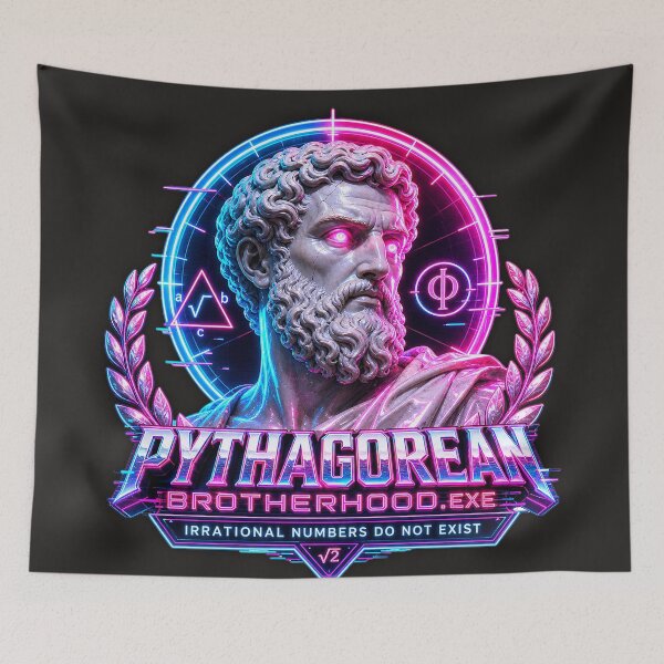 Artikelvorschau, Vaporwave Pythagorean Brotherhood - Neon Classical Büste entworfen und verkauft von A E S T H E T A T A G.