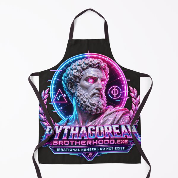 Item preview, Vaporwave Pythagorean Brotherhood - Neon Classical Bust designed and sold by A E S T H E T A T A G.