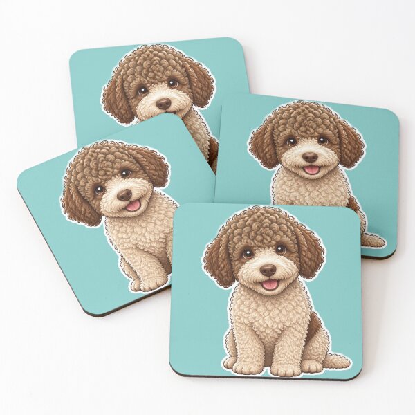 Item preview, Lagotto Romagnolo Sticker – Curly Dog Breed Design designed and sold by Benjipawprints.