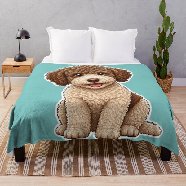 Item preview, Lagotto Romagnolo Sticker – Curly Dog Breed Design designed and sold by Benjipawprints.