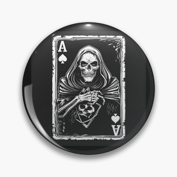 Item preview, Ace of Spades Grim Reaper Playing Card Gothic Skull Art designed and sold by inkoutninja.